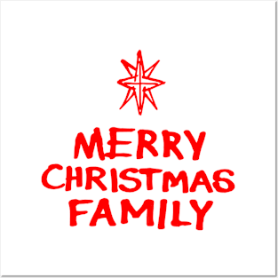 Merry Christmas Family R Posters and Art